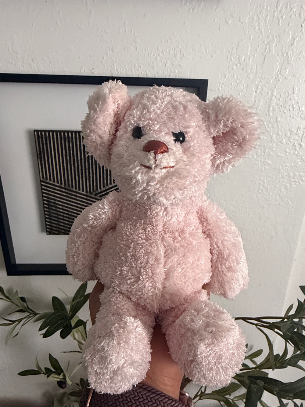 Omega Pink Plush Toy Bear with Branded Tag